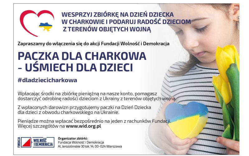 Ruszyła pomoc dla dzieci z Charkowa! Trwa zbiórka pieniędzy na Dzień Dziecka